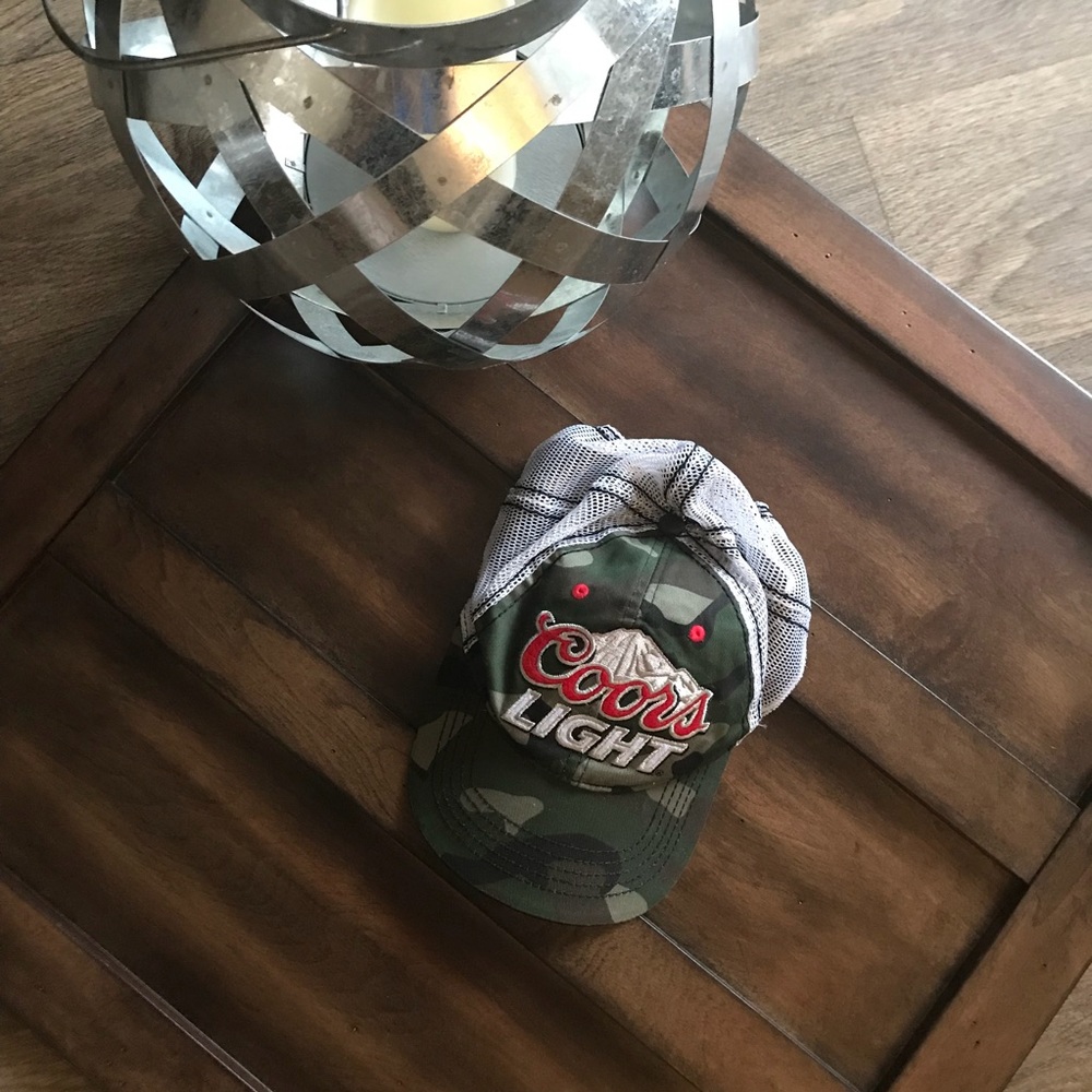 Coors Light Camo Mesh Snapback Adjustable Hat